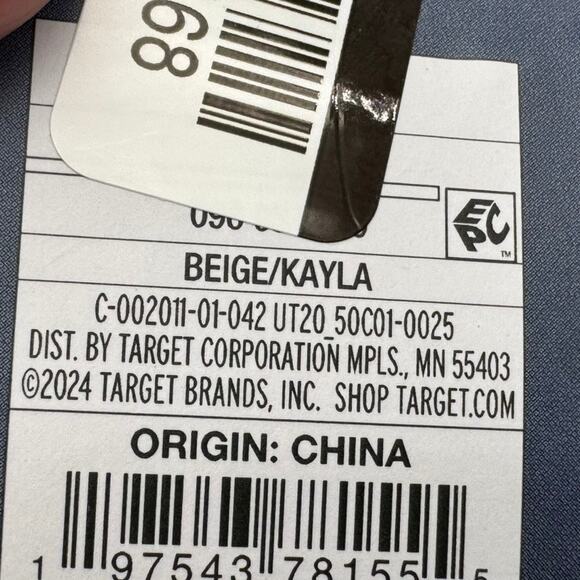 Women's Kayla Wedge Heels Size 8 Memory Foam Insole Universal Thread Beige - Picture 7 of 7